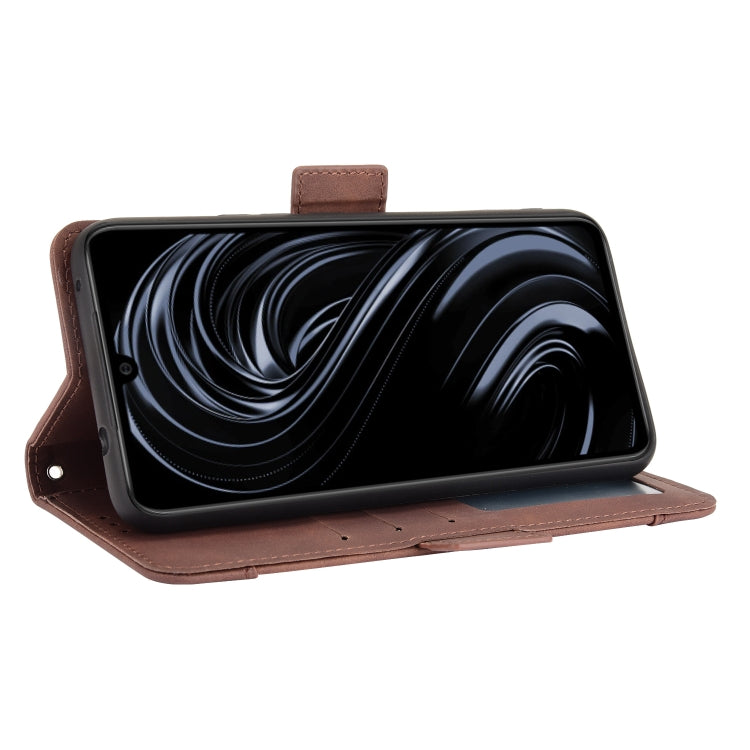 For Rakuten BIG S Skin Feel Calf Pattern Horizontal Flip Leather Case with Holder & Card Slots & Photo Frame