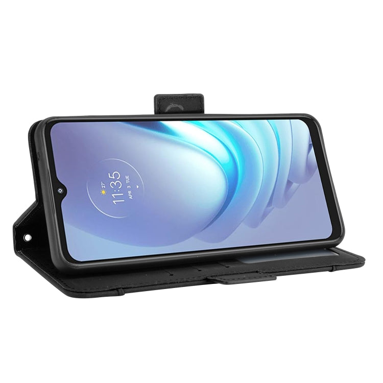 For Motorola Moto G50 Skin Feel Calf Pattern Horizontal Flip Leather Case with Holder & Card Slots & Photo Frame