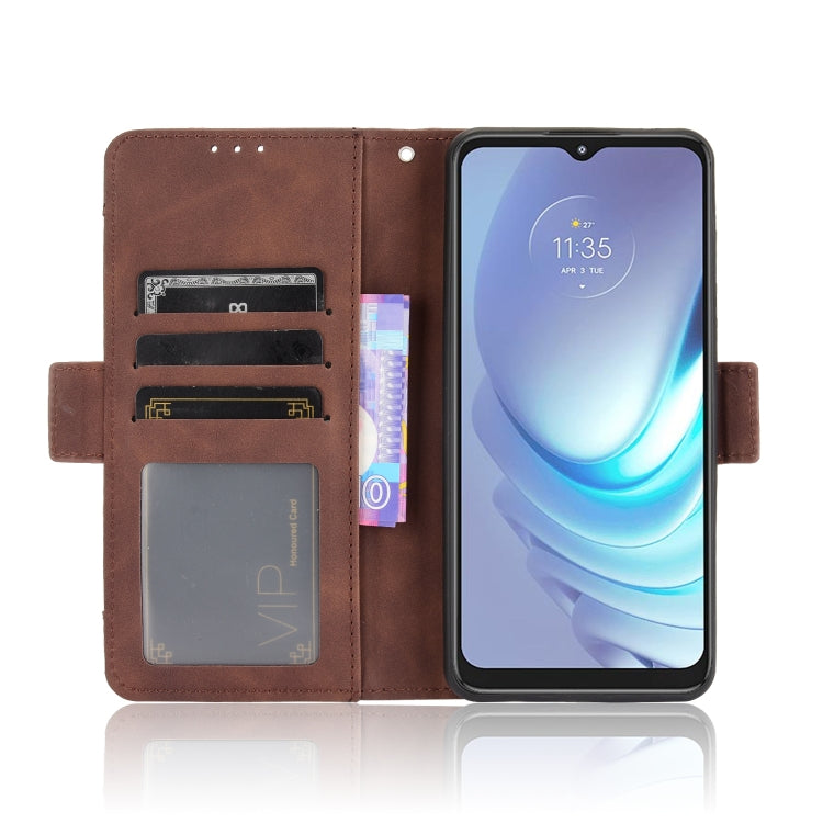 For Motorola Moto G50 Skin Feel Calf Pattern Horizontal Flip Leather Case with Holder & Card Slots & Photo Frame