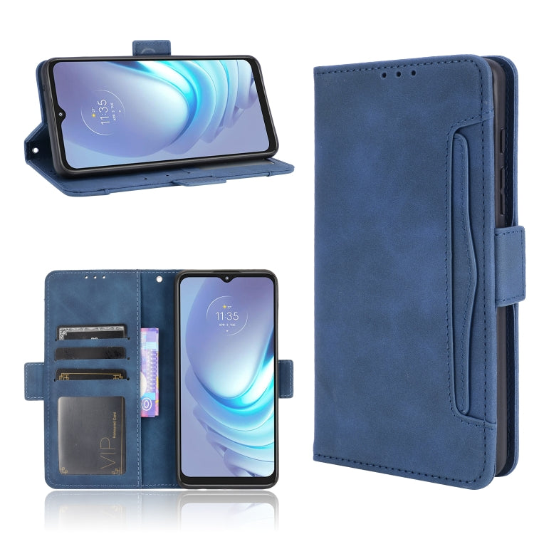For Motorola Moto G50 Skin Feel Calf Pattern Horizontal Flip Leather Case with Holder & Card Slots & Photo Frame