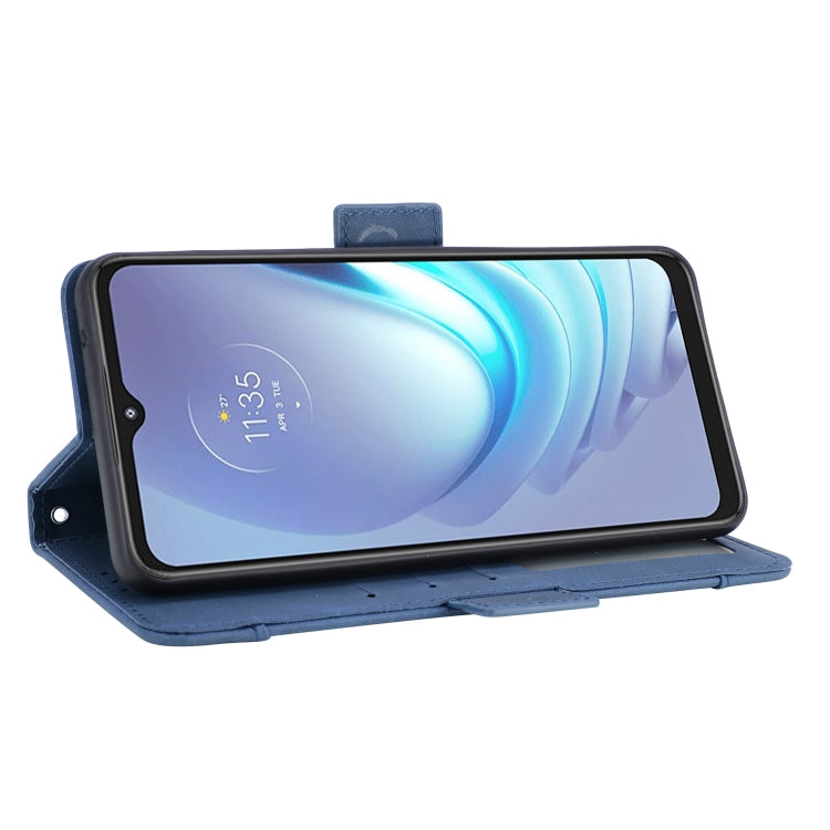 For Motorola Moto G50 Skin Feel Calf Pattern Horizontal Flip Leather Case with Holder & Card Slots & Photo Frame