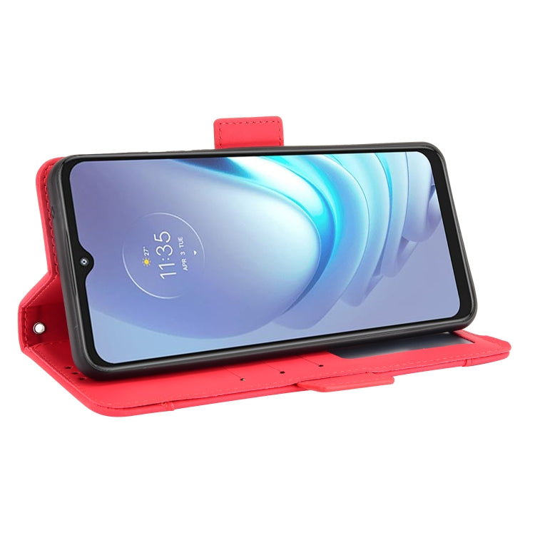 For Motorola Moto G50 Skin Feel Calf Pattern Horizontal Flip Leather Case with Holder & Card Slots & Photo Frame