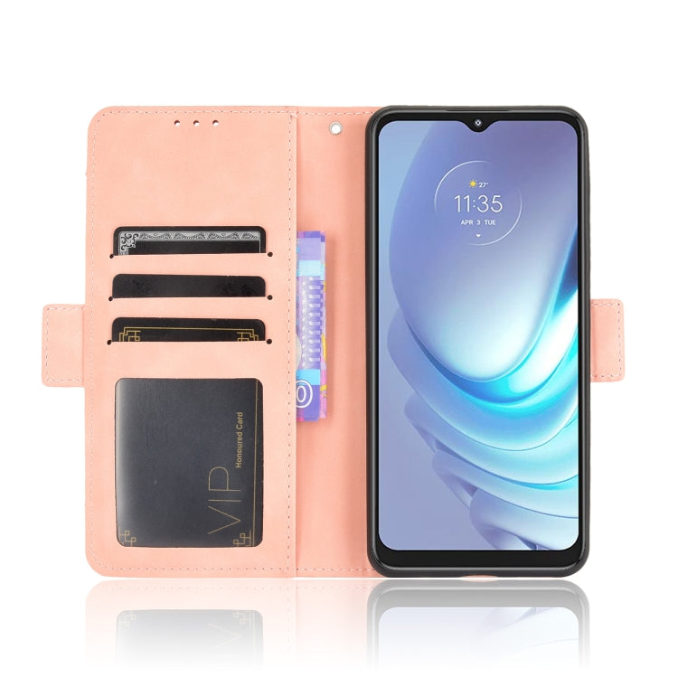 For Motorola Moto G50 Skin Feel Calf Pattern Horizontal Flip Leather Case with Holder & Card Slots & Photo Frame