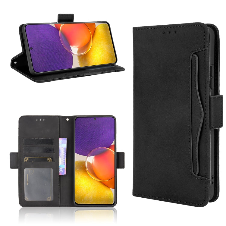 For Samsung Galaxy A82 5G / Quantum 2 5G Skin Feel Calf Pattern Horizontal Flip Leather Case with Holder & Card Slots & Photo Frame