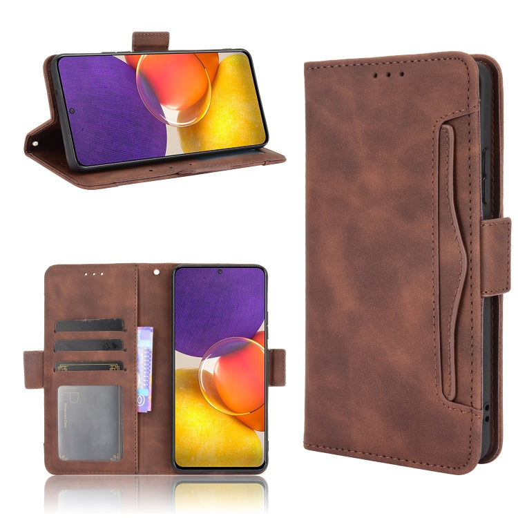 For Samsung Galaxy A82 5G / Quantum 2 5G Skin Feel Calf Pattern Horizontal Flip Leather Case with Holder & Card Slots & Photo Frame
