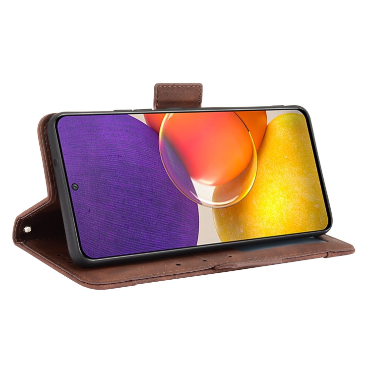 For Samsung Galaxy A82 5G / Quantum 2 5G Skin Feel Calf Pattern Horizontal Flip Leather Case with Holder & Card Slots & Photo Frame