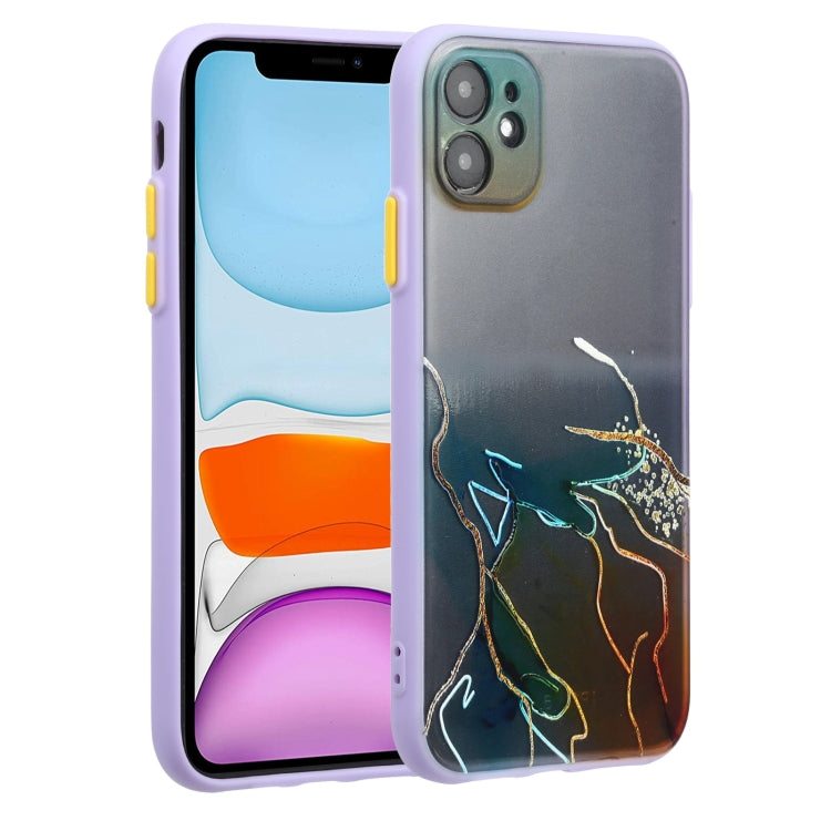 For iPhone 11 Ink Painting Style TPU Protective Case