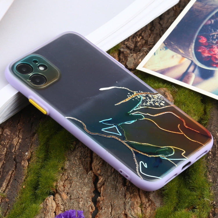 For iPhone 11 Ink Painting Style TPU Protective Case
