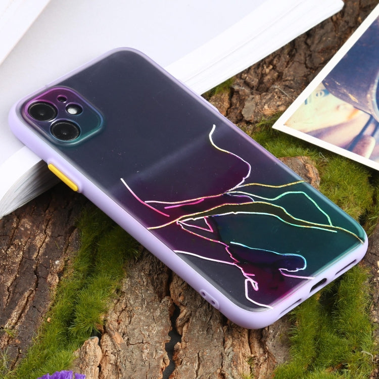 For iPhone 11 Ink Painting Style TPU Protective Case