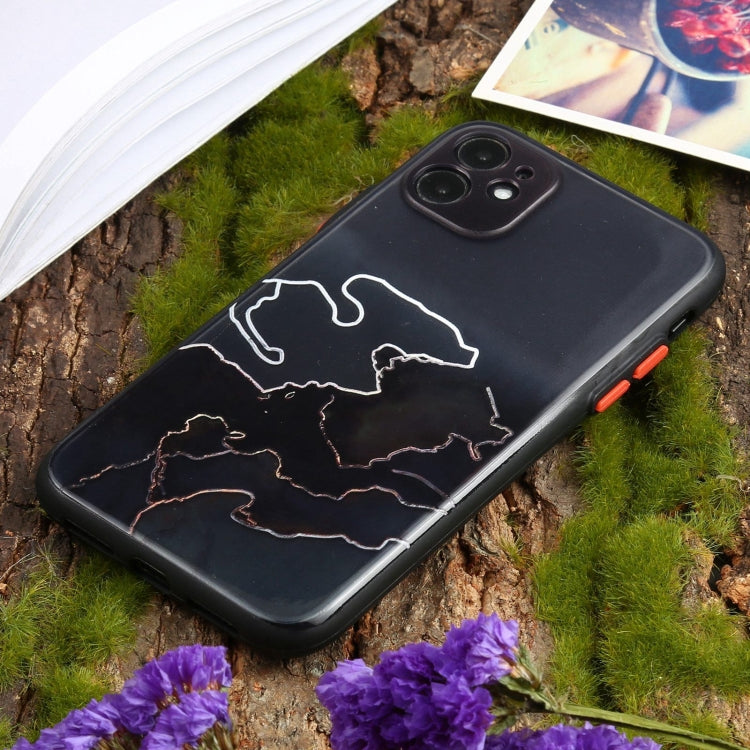 For iPhone 11 Pro Ink Painting Style TPU Protective Case