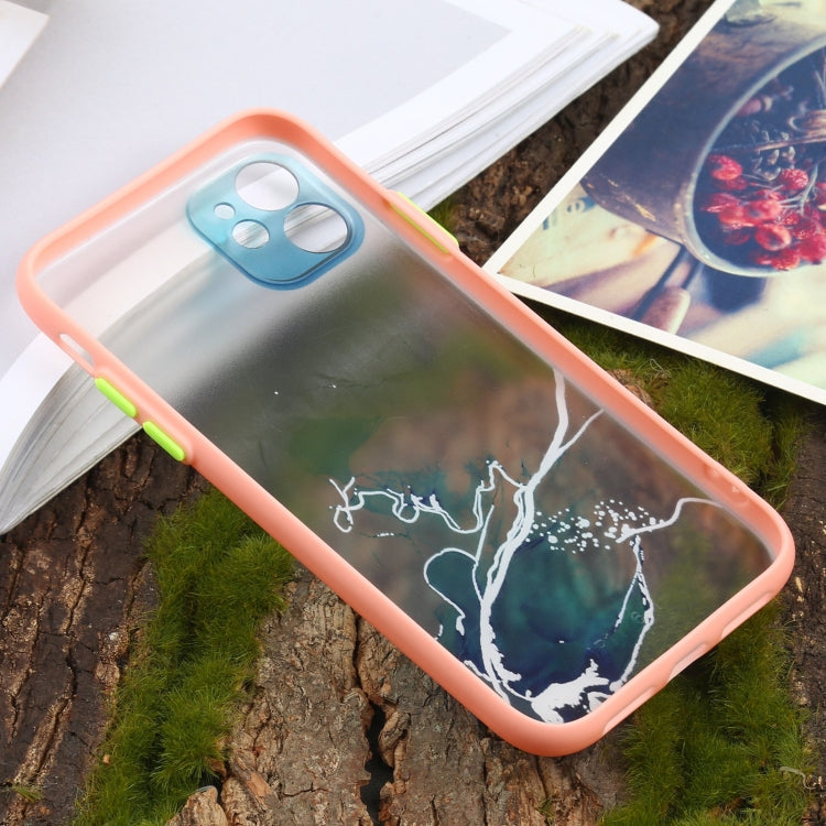 For iPhone 11 Pro Max Ink Painting Style TPU Protective Case