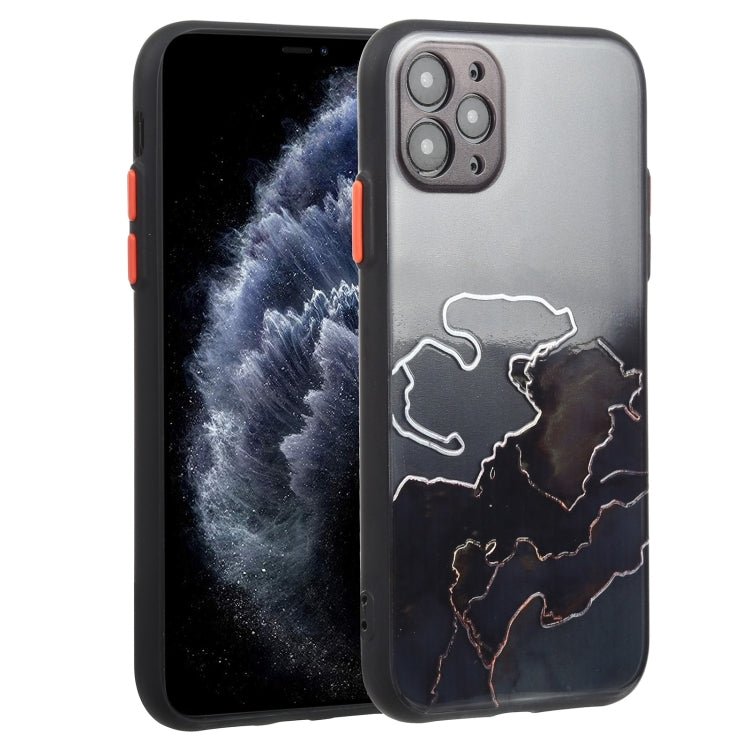 For iPhone 11 Pro Max Ink Painting Style TPU Protective Case
