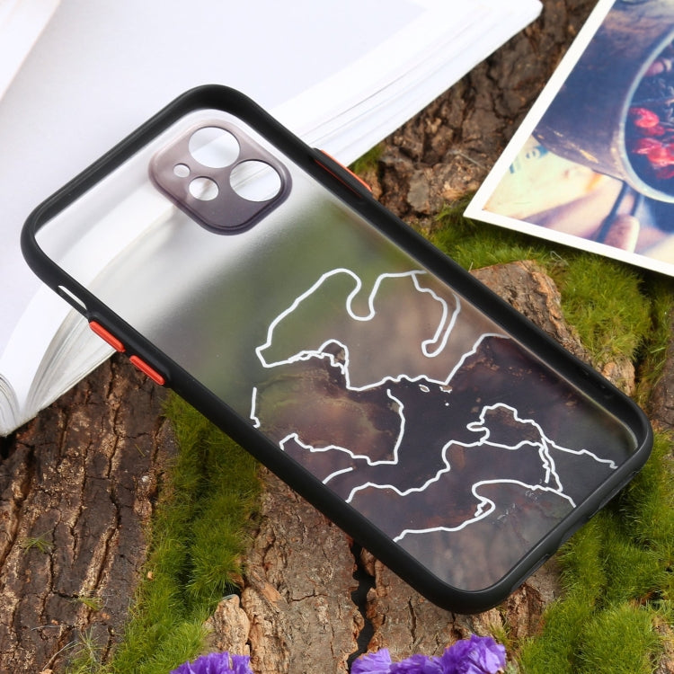 For iPhone 11 Pro Max Ink Painting Style TPU Protective Case