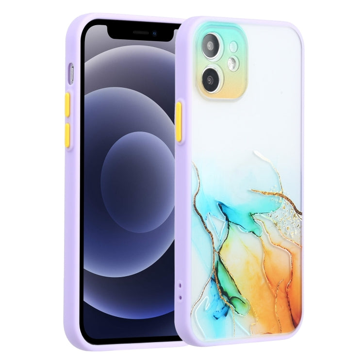 For iPhone 12 mini Ink Painting Style TPU Protective Case