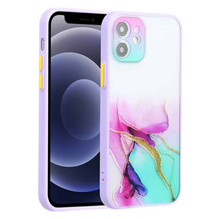 For iPhone 12 mini Ink Painting Style TPU Protective Case