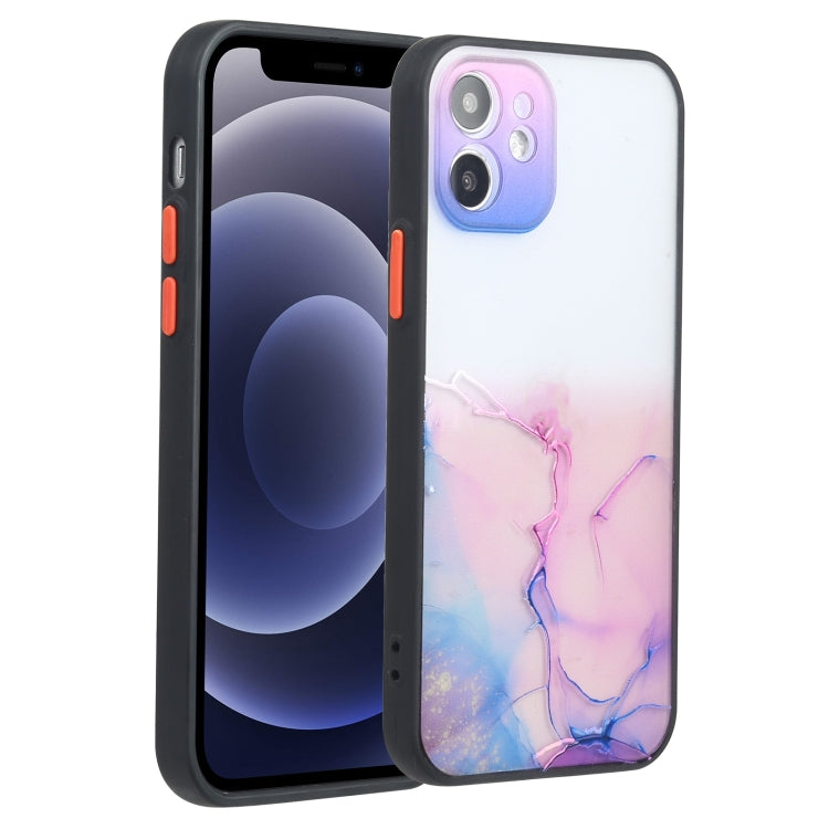 For iPhone 12 Ink Painting Style TPU Protective Case