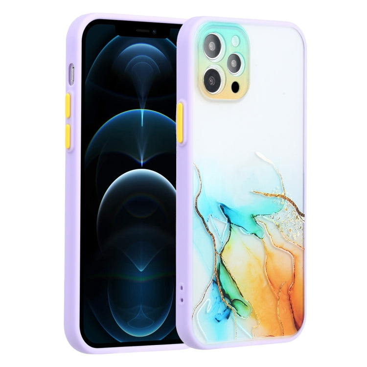 For iPhone 12 Pro Ink Painting Style TPU Protective Case
