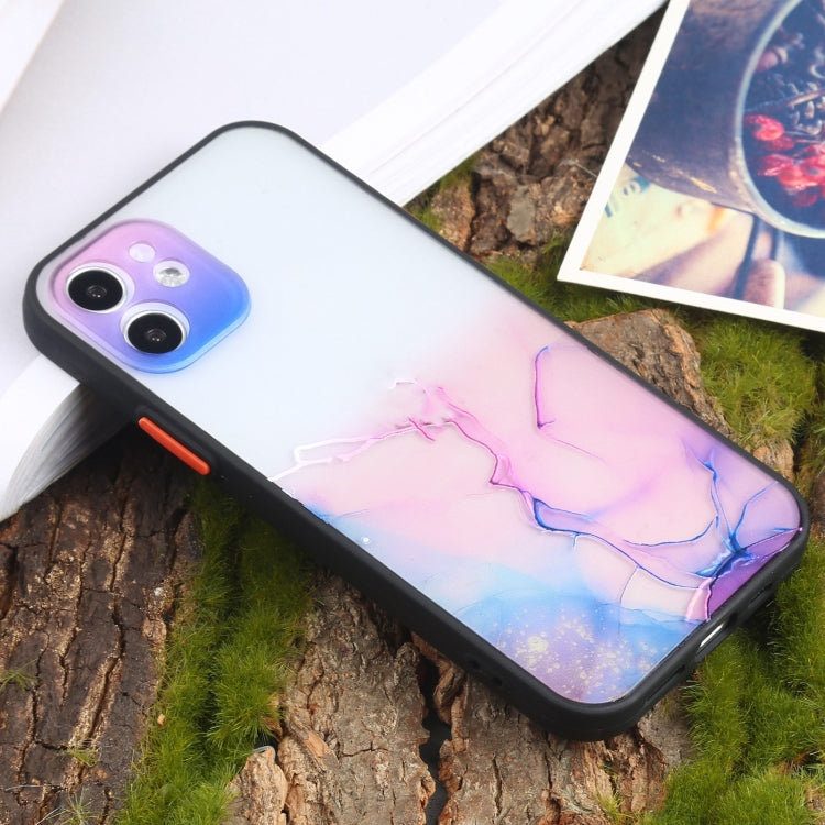For iPhone 12 Pro Ink Painting Style TPU Protective Case