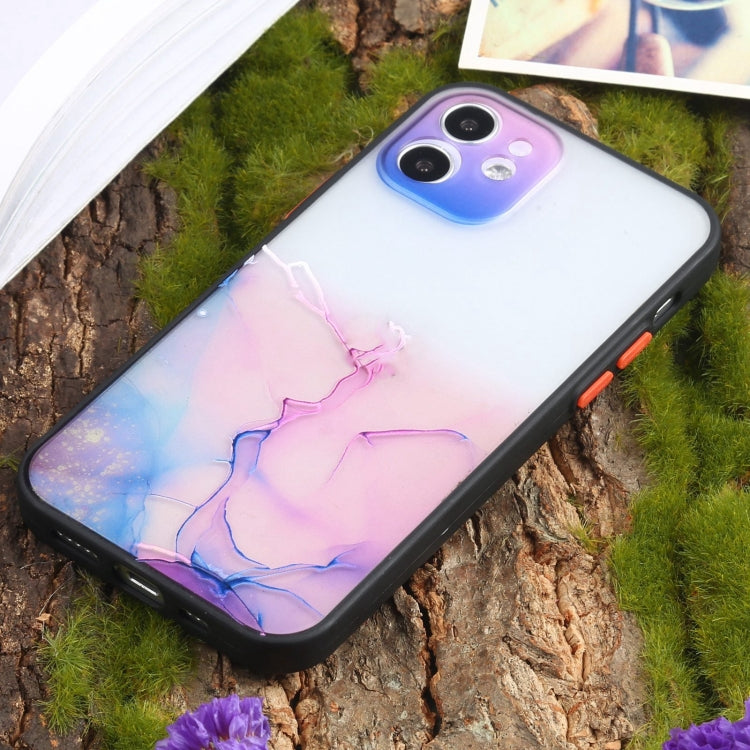 For iPhone 12 Pro Ink Painting Style TPU Protective Case