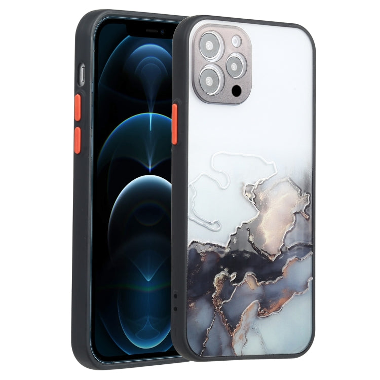 For iPhone 12 Pro Max Ink Painting Style TPU Protective Case