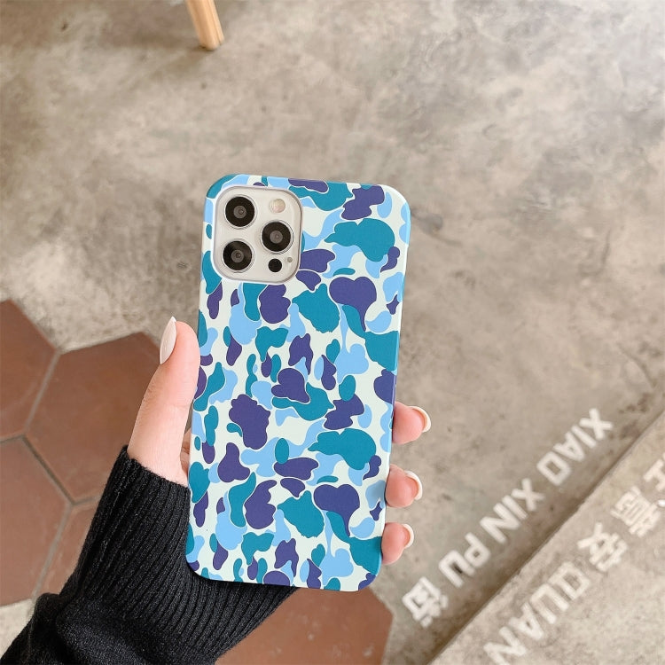 For iPhone 12 mini Camouflage TPU Protective Case