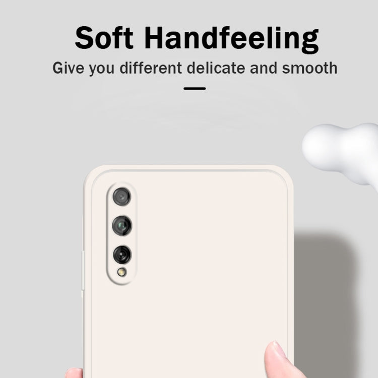 For Huawei Enjoy 10s Solid Color Imitation Liquid Silicone Straight Edge Dropproof Full Coverage Protective Case