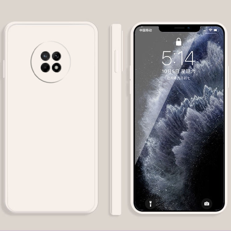 For Huawei Enjoy 20 Plus 5G Solid Color Imitation Liquid Silicone Straight Edge Dropproof Full Coverage Protective Case