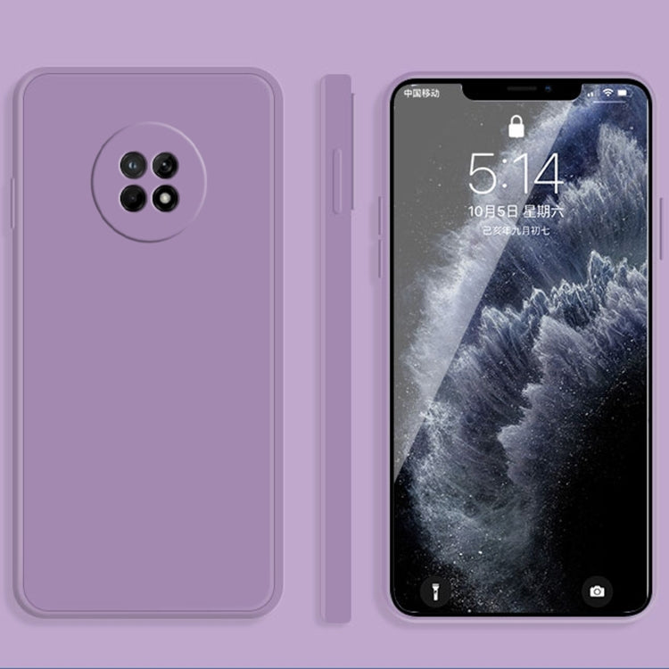 For Huawei Enjoy 20 Plus 5G Solid Color Imitation Liquid Silicone Straight Edge Dropproof Full Coverage Protective Case