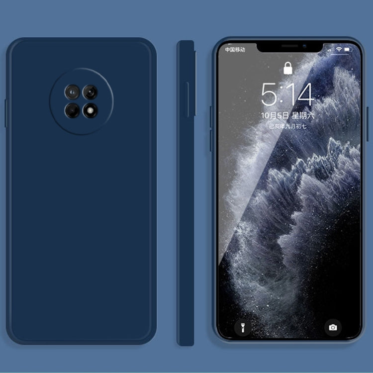 For Huawei Enjoy 20 Plus 5G Solid Color Imitation Liquid Silicone Straight Edge Dropproof Full Coverage Protective Case