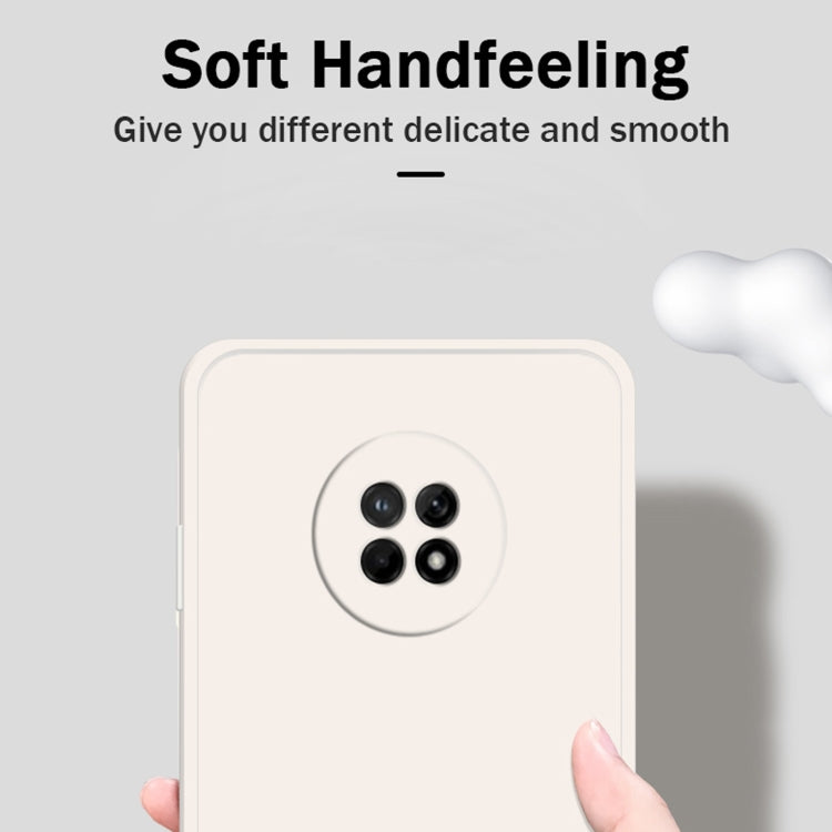 For Huawei Enjoy 20 Plus 5G Solid Color Imitation Liquid Silicone Straight Edge Dropproof Full Coverage Protective Case