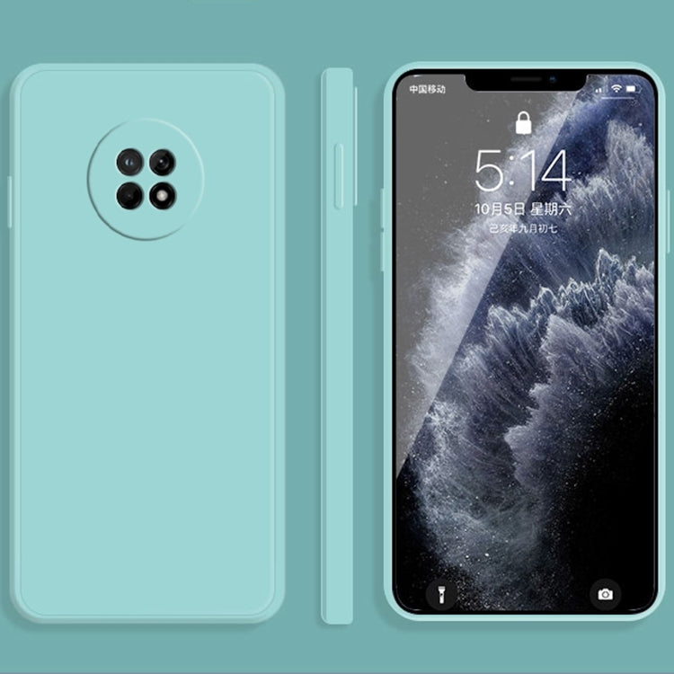 For Huawei Enjoy 20 Plus 5G Solid Color Imitation Liquid Silicone Straight Edge Dropproof Full Coverage Protective Case