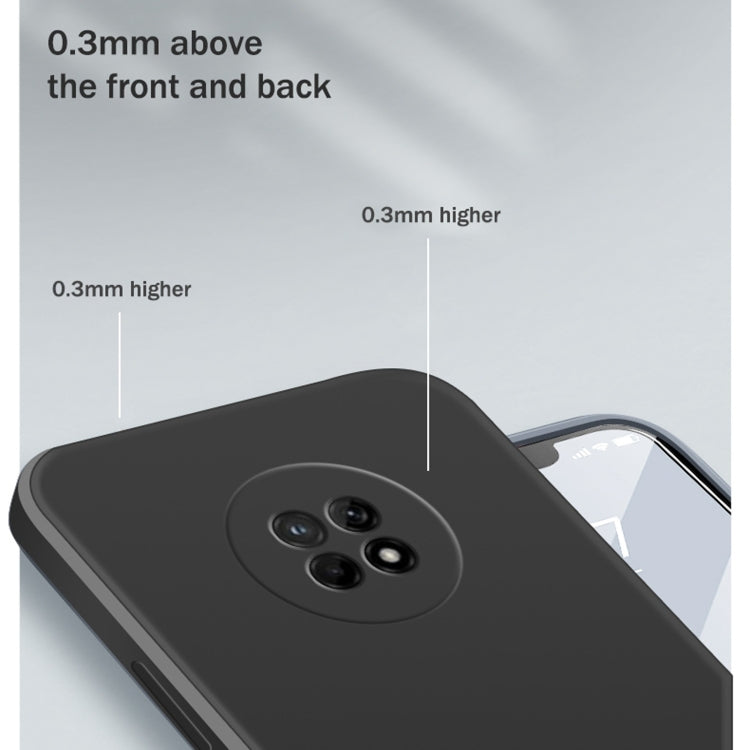 For Huawei Enjoy 20 Plus 5G Solid Color Imitation Liquid Silicone Straight Edge Dropproof Full Coverage Protective Case