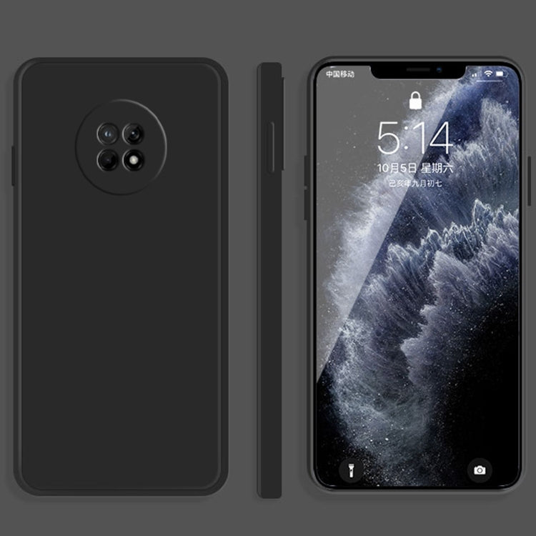 For Huawei Enjoy 20 Plus 5G Solid Color Imitation Liquid Silicone Straight Edge Dropproof Full Coverage Protective Case