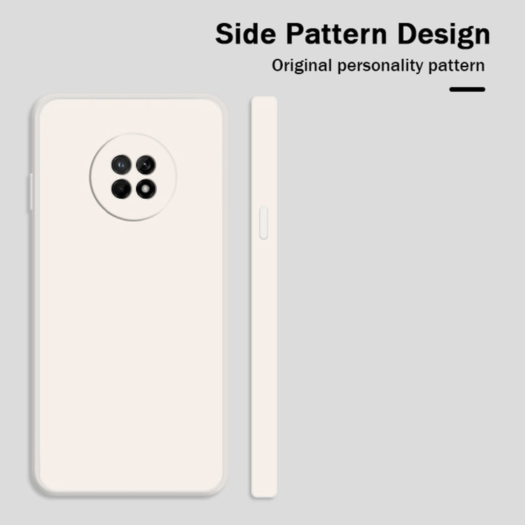 For Huawei Enjoy 20 Plus 5G Solid Color Imitation Liquid Silicone Straight Edge Dropproof Full Coverage Protective Case