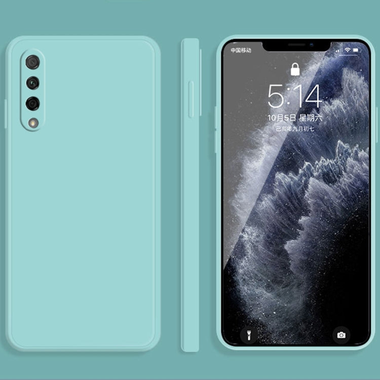 For Honor 9X Pro Solid Color Imitation Liquid Silicone Straight Edge Dropproof Full Coverage Protective Case