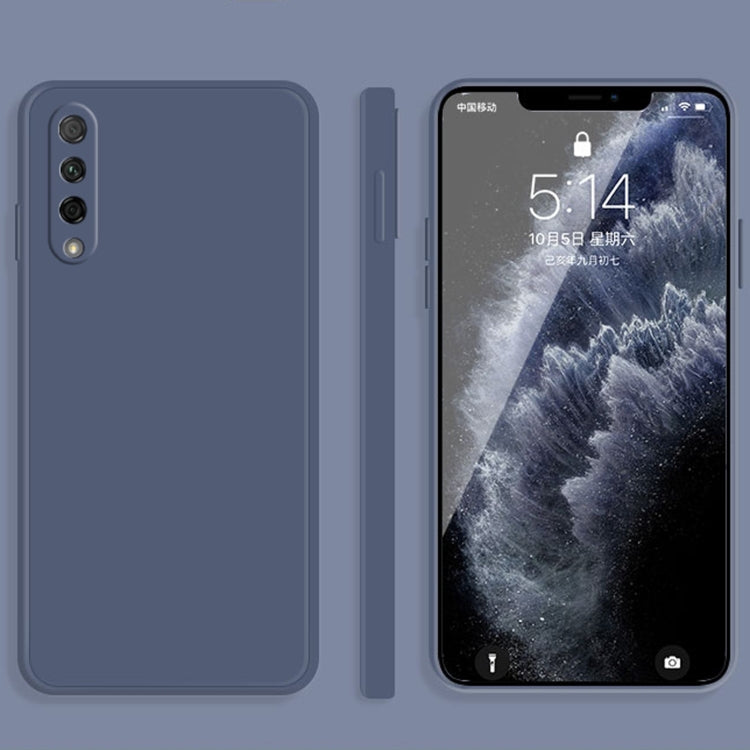 For Honor 9X Pro Solid Color Imitation Liquid Silicone Straight Edge Dropproof Full Coverage Protective Case