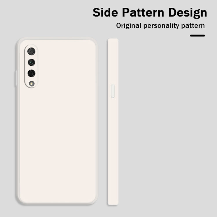 For Honor 9X Pro Solid Color Imitation Liquid Silicone Straight Edge Dropproof Full Coverage Protective Case