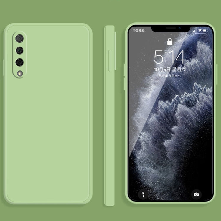 For Honor 9X Pro Solid Color Imitation Liquid Silicone Straight Edge Dropproof Full Coverage Protective Case