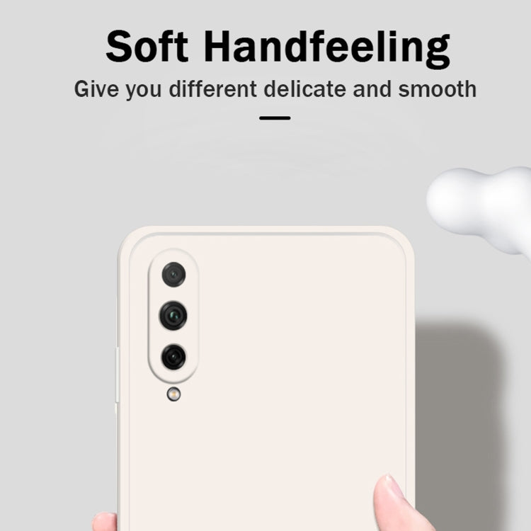 For Honor 20 Lite Solid Color Imitation Liquid Silicone Straight Edge Dropproof Full Coverage Protective Case