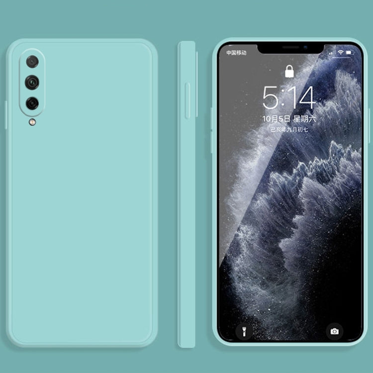 For Honor 20 Lite Solid Color Imitation Liquid Silicone Straight Edge Dropproof Full Coverage Protective Case