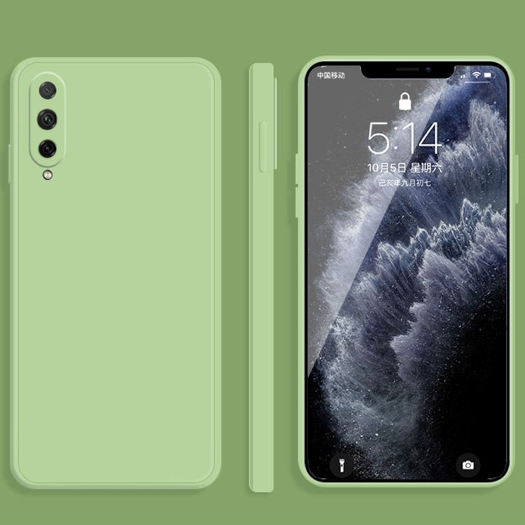For Honor 20 Lite Solid Color Imitation Liquid Silicone Straight Edge Dropproof Full Coverage Protective Case