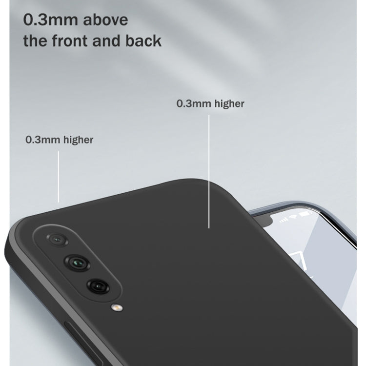 For Honor 20 Lite Solid Color Imitation Liquid Silicone Straight Edge Dropproof Full Coverage Protective Case