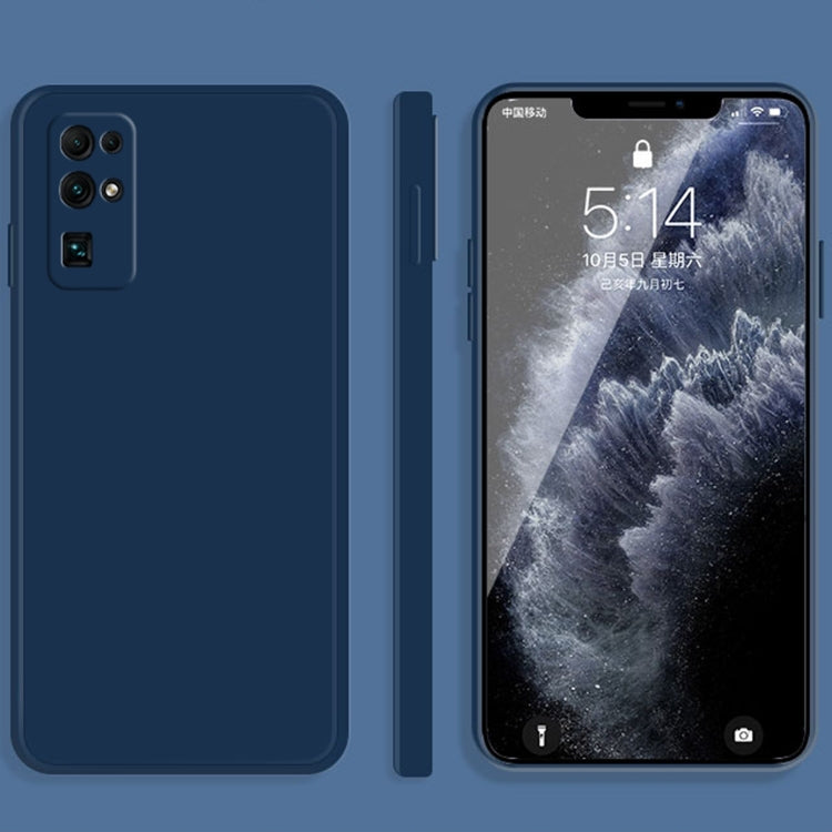 For Honor 30 Solid Color Imitation Liquid Silicone Straight Edge Dropproof Full Coverage Protective Case