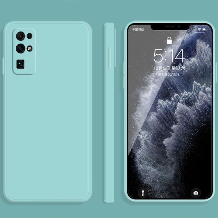 For Honor 30 Solid Color Imitation Liquid Silicone Straight Edge Dropproof Full Coverage Protective Case
