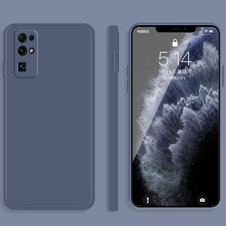 For Honor 30 Solid Color Imitation Liquid Silicone Straight Edge Dropproof Full Coverage Protective Case