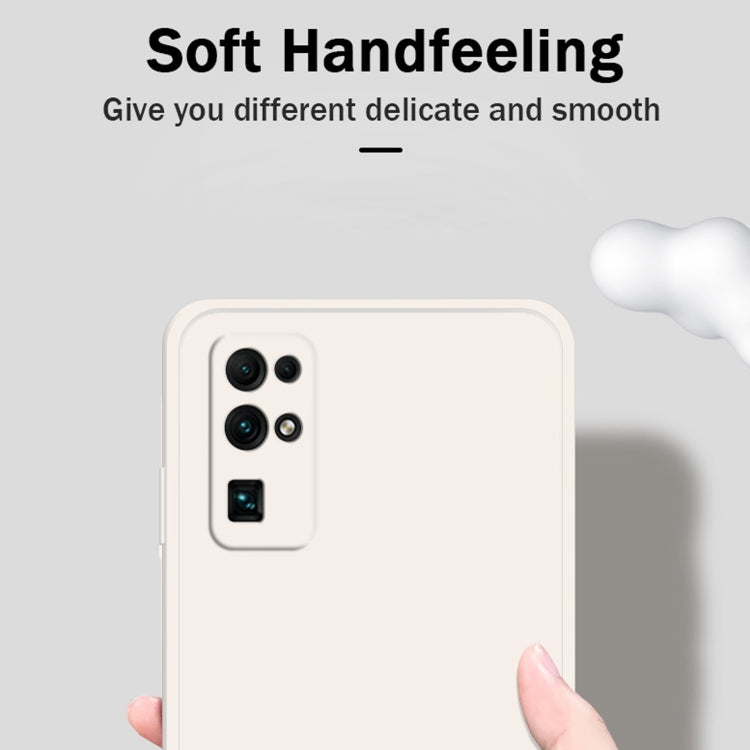 For Honor 30 Solid Color Imitation Liquid Silicone Straight Edge Dropproof Full Coverage Protective Case