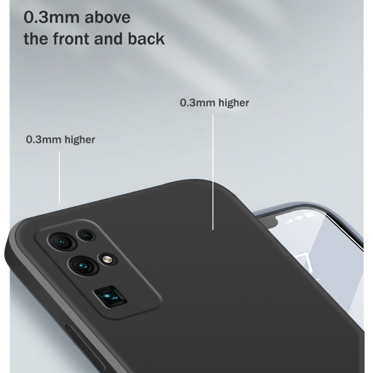 For Honor 30 Solid Color Imitation Liquid Silicone Straight Edge Dropproof Full Coverage Protective Case