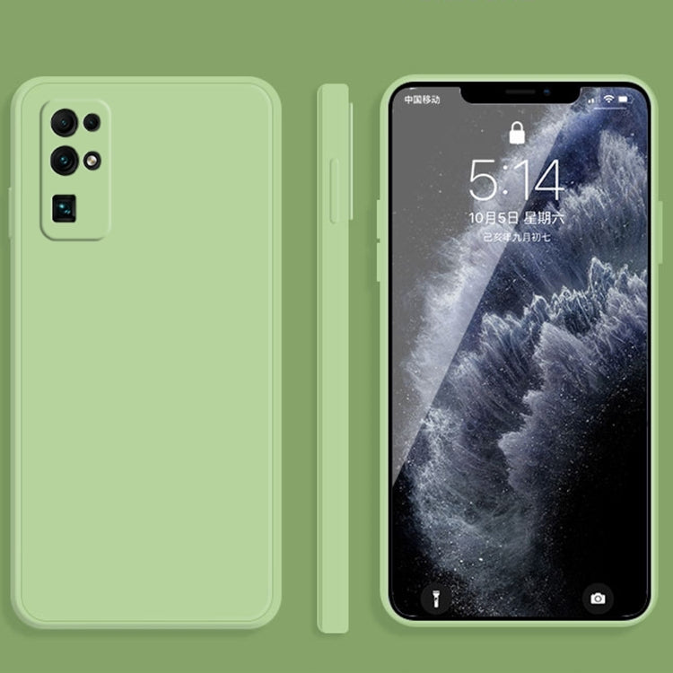 For Honor 30 Solid Color Imitation Liquid Silicone Straight Edge Dropproof Full Coverage Protective Case