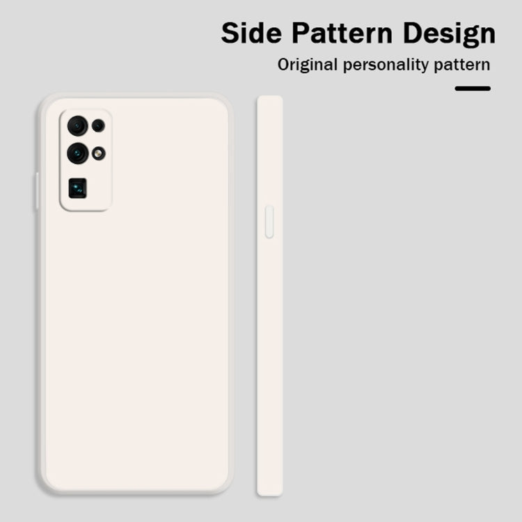 For Honor 30 Solid Color Imitation Liquid Silicone Straight Edge Dropproof Full Coverage Protective Case