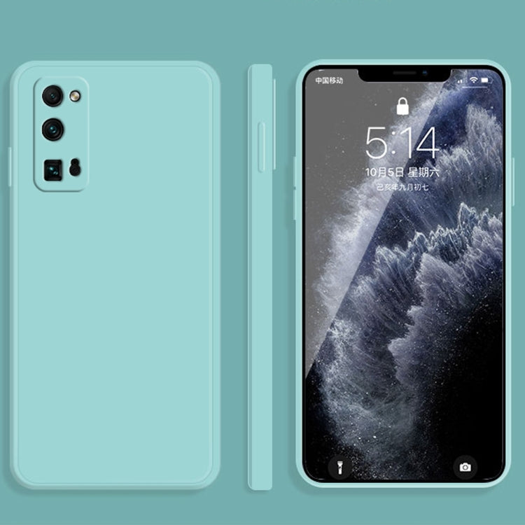 For Honor 30 Pro Solid Color Imitation Liquid Silicone Straight Edge Dropproof Full Coverage Protective Case